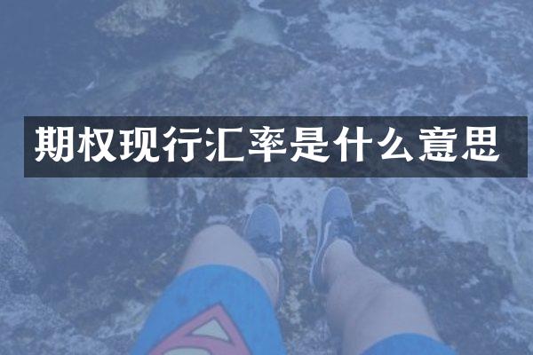 期权现行汇率是什么意思