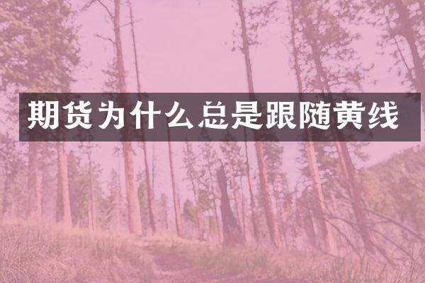 期货为什么总是跟随黄线