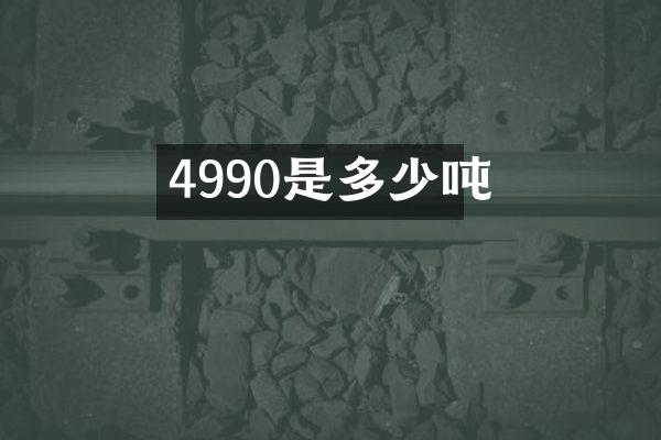 4990是多少吨