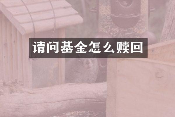 请问基金怎么赎回
