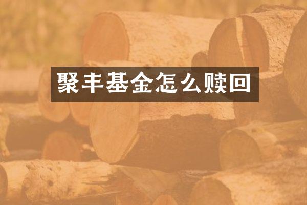 聚丰基金怎么赎回