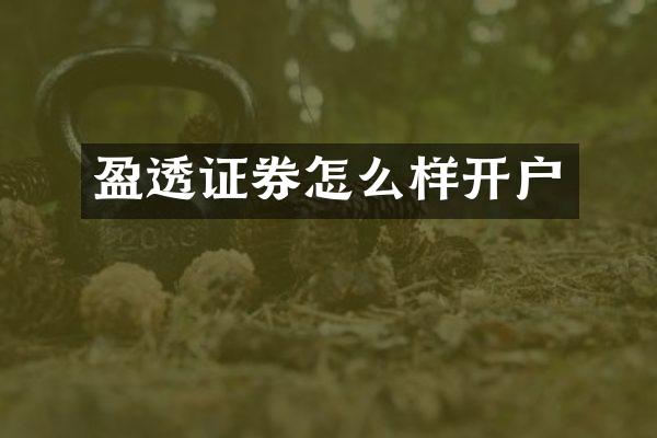 盈透证券怎么样开户