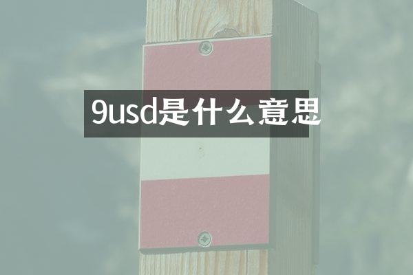 9usd是什么意思