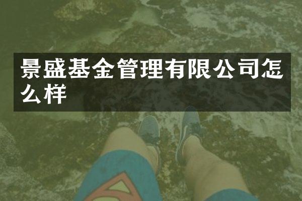 景盛基金管理有限公司怎么样