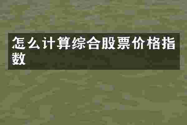 怎么计算综合股票价格指数
