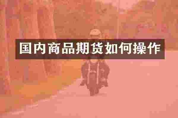 国内商品期货如何操作