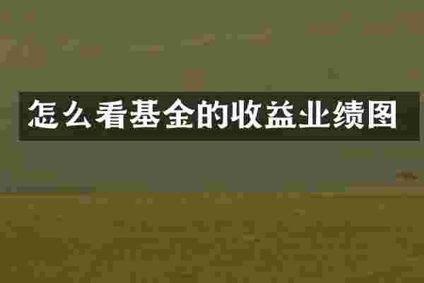 怎么看基金的收益业绩图