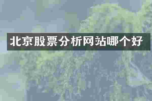 北京股票分析网站哪个好