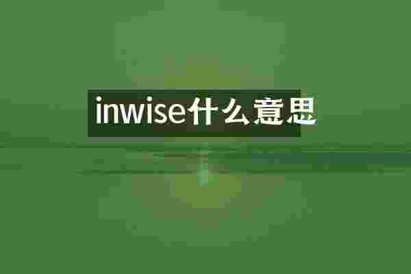 inwise什么意思
