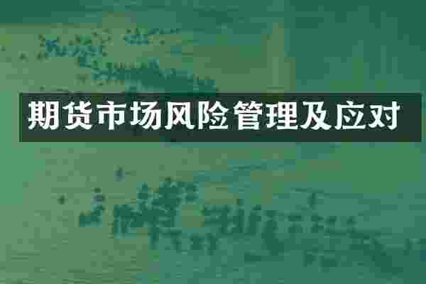 期货市场风险管理及应对