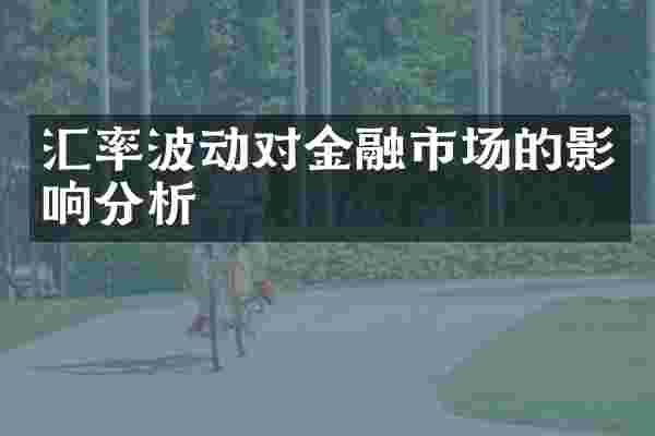 汇率波动对金融市场的影响分析