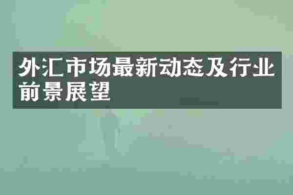 外汇市场最新动态及行业前景展望