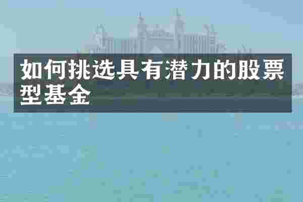 如何挑选具有潜力的股票型基金
