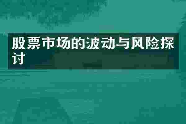 股票市场的波动与风险探讨