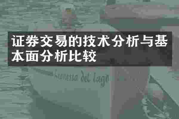 证券交易的技术分析与基本面分析比较