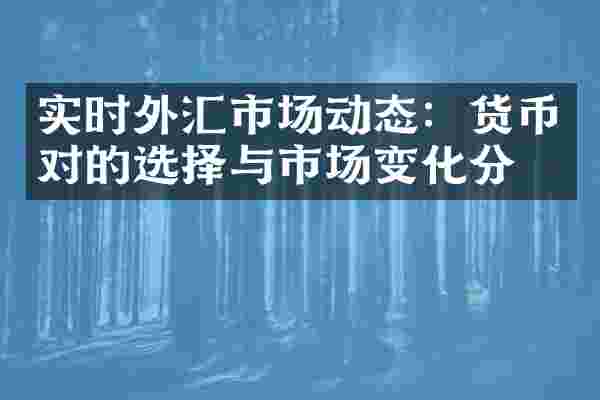 实时外汇市场动态：货币对的选择与市场变化分析