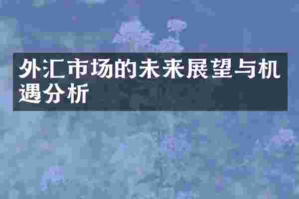 外汇市场的未来展望与机遇分析