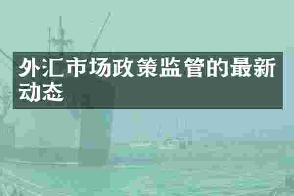 外汇市场政策监管的最新动态