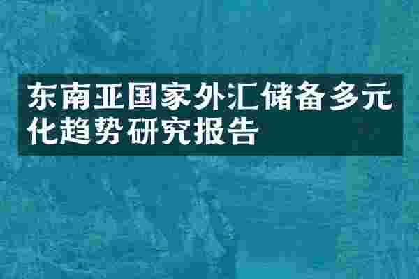东南亚国家外汇储备多元化趋势研究报告