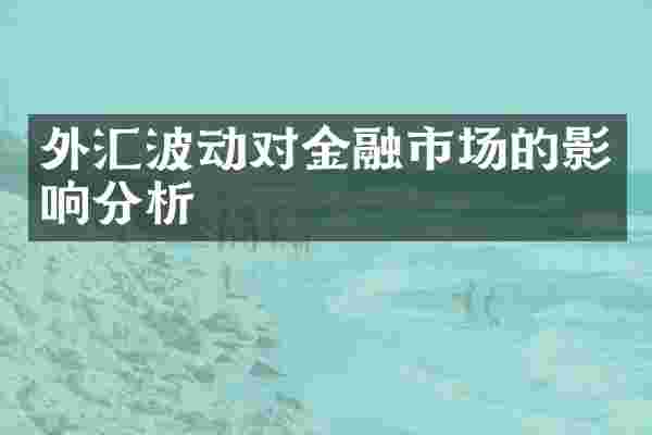 外汇波动对金融市场的影响分析