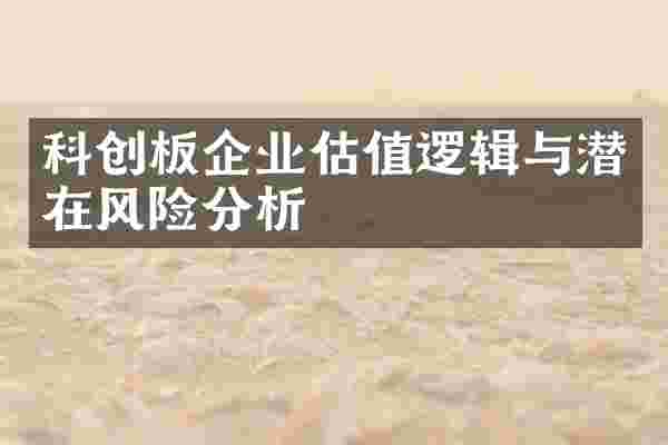 科创板企业估值逻辑与潜在风险分析