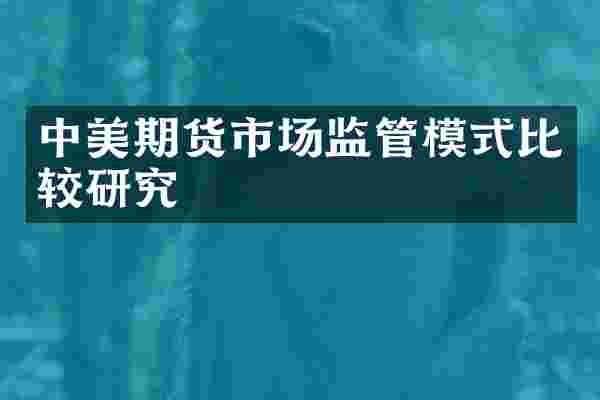 中美期货市场监管模式比较研究