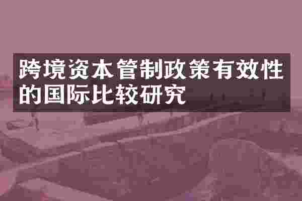 跨境资本管制政策有效性的国际比较研究