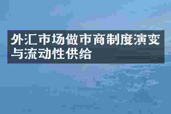外汇市场做市商制度演变与流动性供给