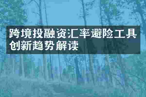 跨境投融资汇率避险工具创新趋势解读