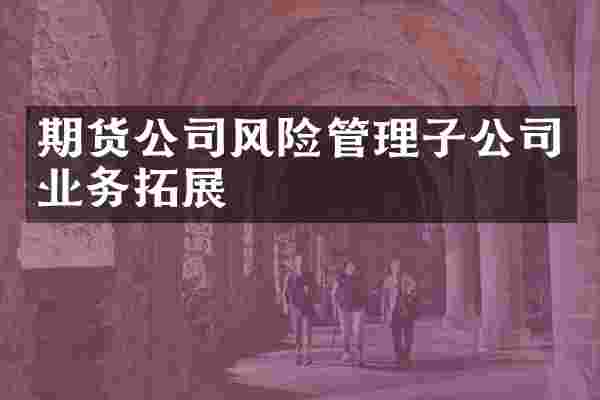 期货公司风险管理子公司业务拓展